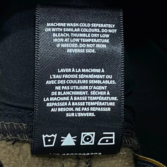 CAT Caterpillar Work Pants Mens 38 x 30 Black Canvas Fleece Lined Insulated - Picture 11 of 11